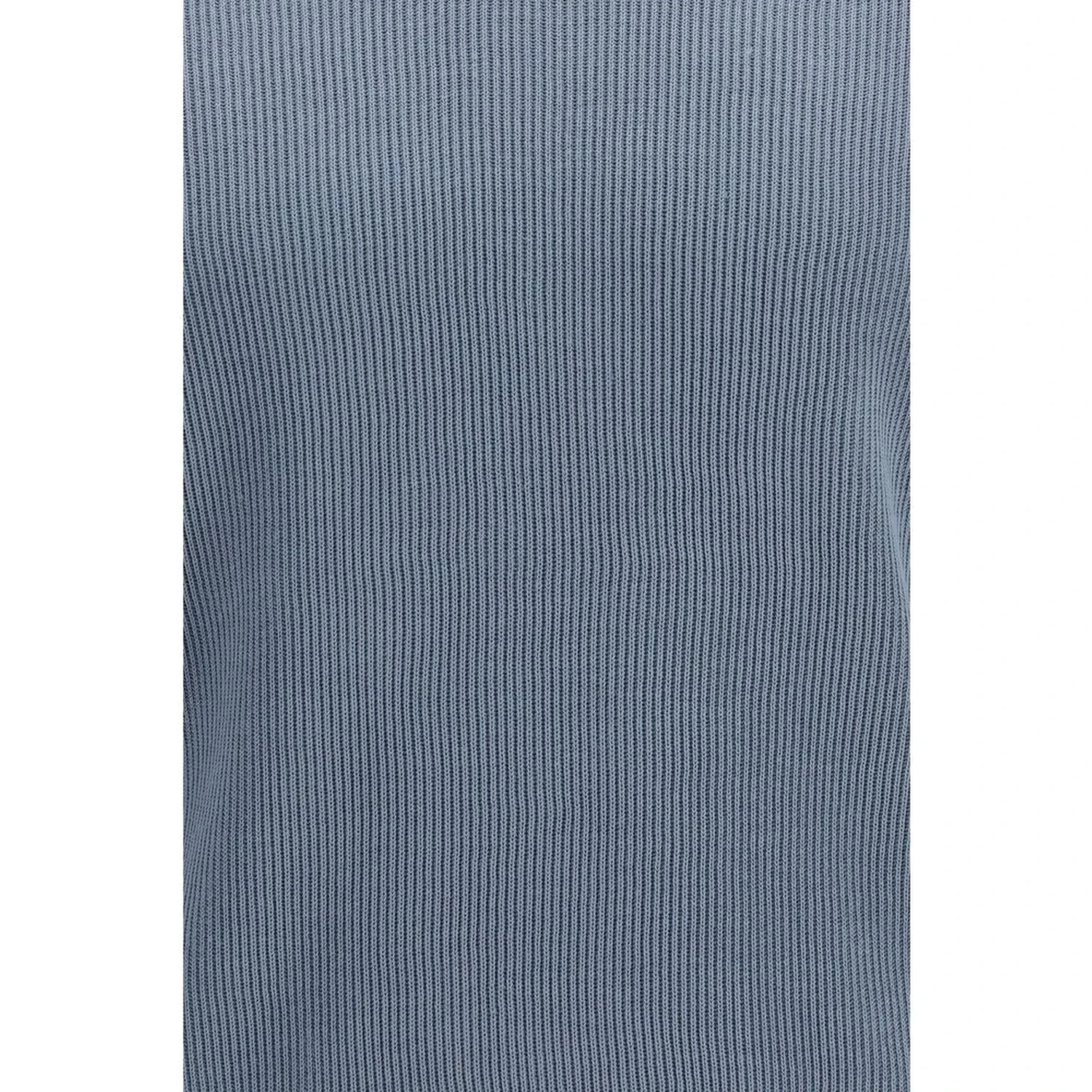 Blue Cotton Polo Shirt