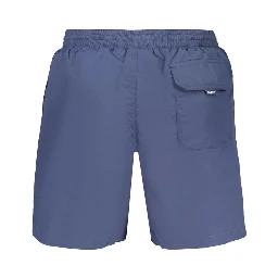 Blue Poliammide Men's Swimshorts