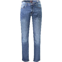 Blue Cotton Men's Jeans