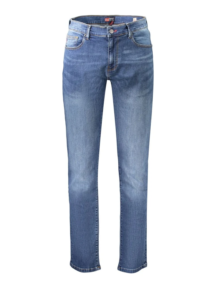 Blue Cotton Men's Jeans