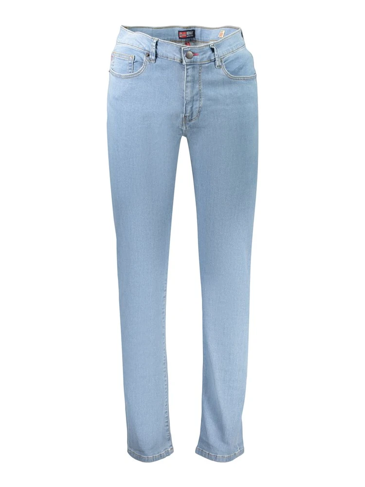 Blue Cotton Jeans Denim