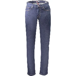 Blue Cotton Jeans Denim