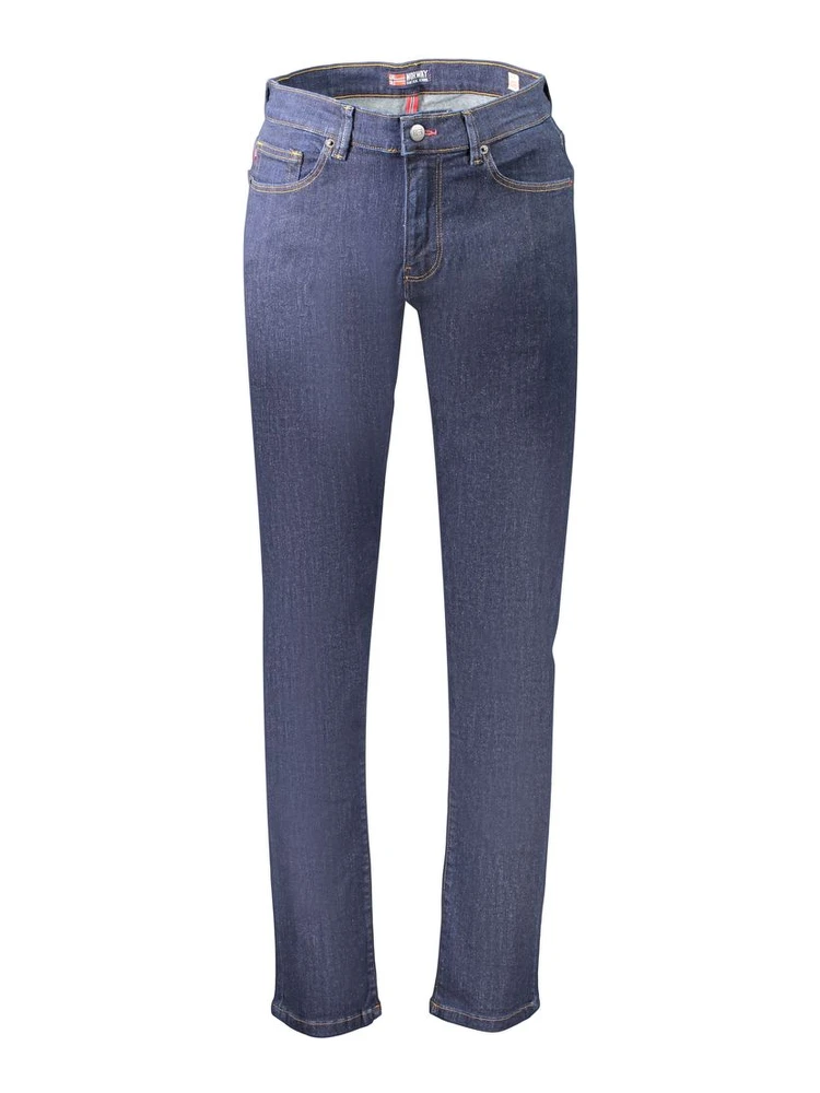 Blue Cotton Jeans Denim