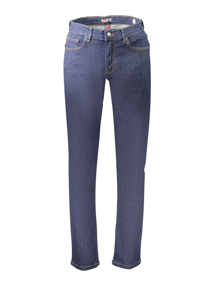 Blue Cotton Jeans Denim