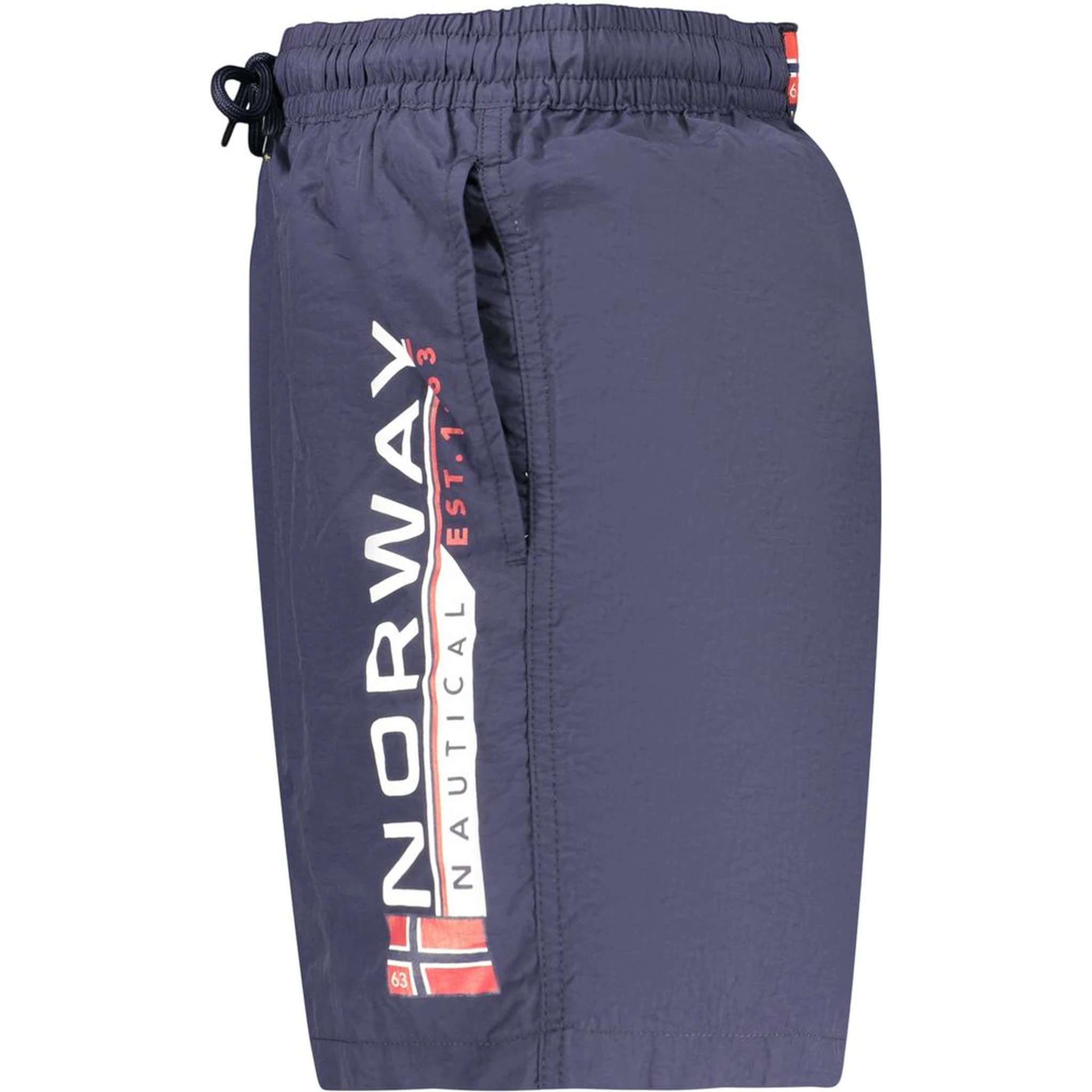 Blue Polyamide Men's Swimwear