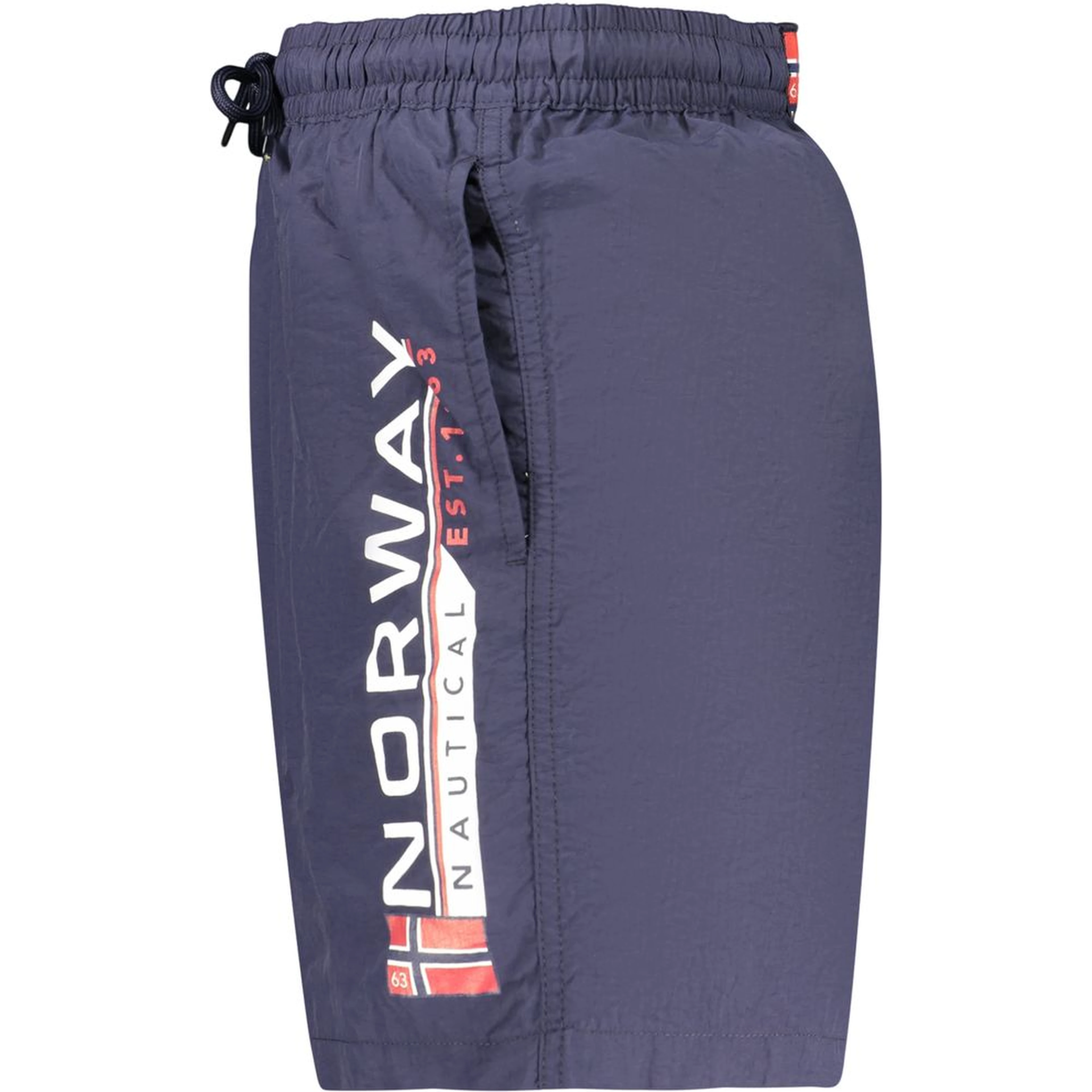 Blue Polyamide Men's Swimwear