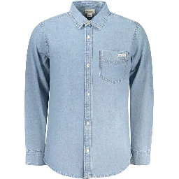 Azzurro Cotton Men's Shirt