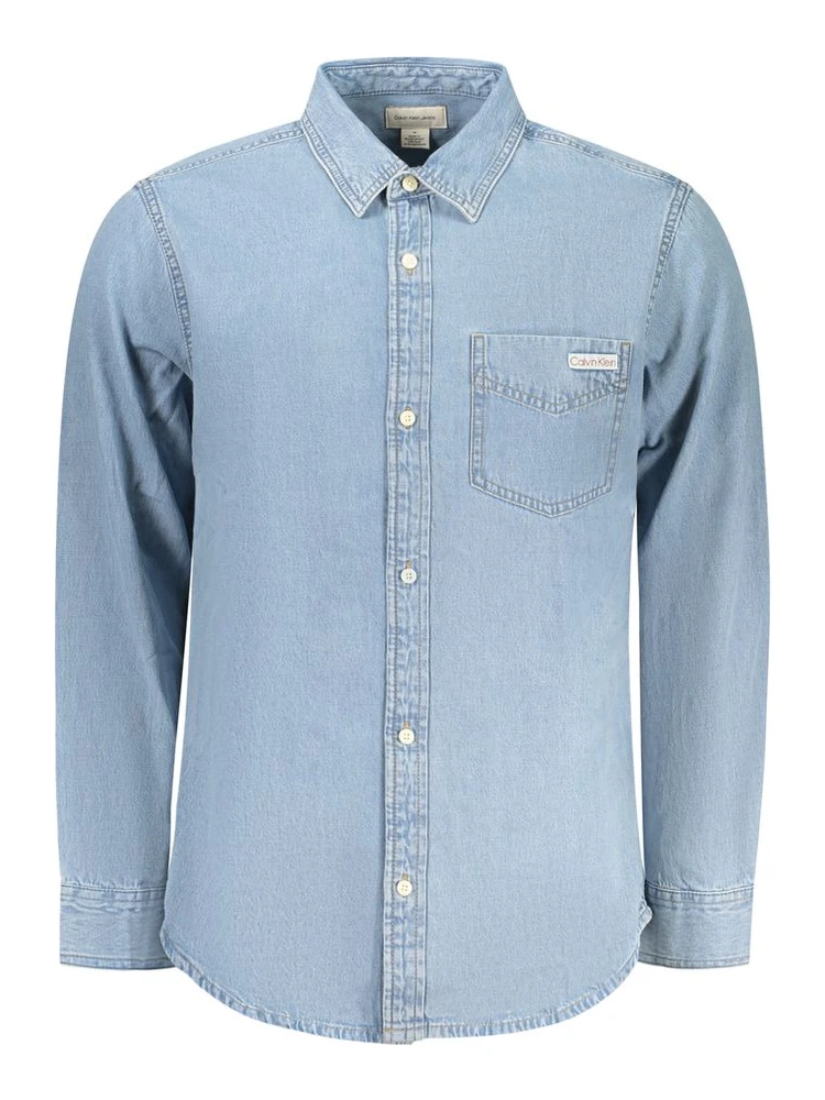 Azzurro Cotton Men's Shirt