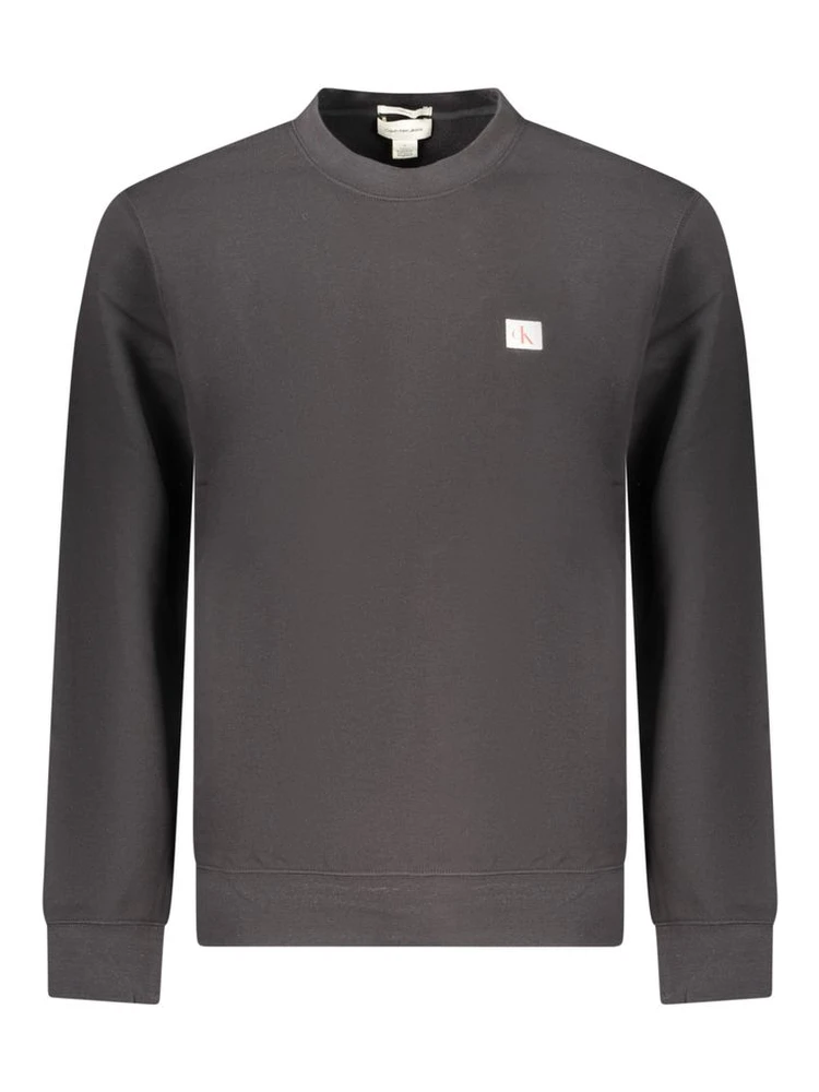 Black Cotton Sweatshirt