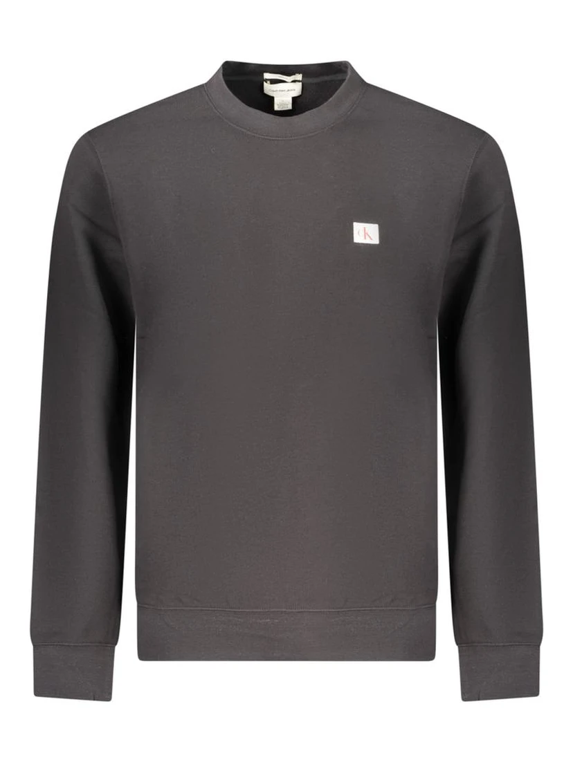 Black Cotton Sweatshirt