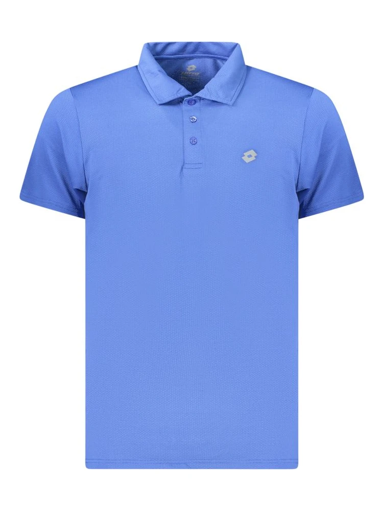Blue Polyester Polo Shirt