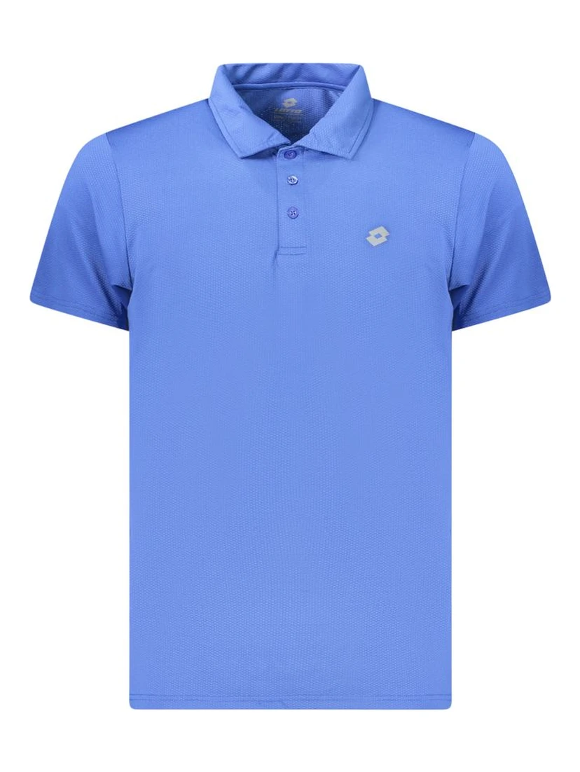 Blue Polyester Polo Shirt