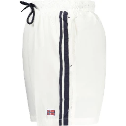 White Polyamide Swim Shorts