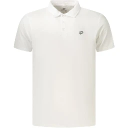 White Polyester Polo Shirt