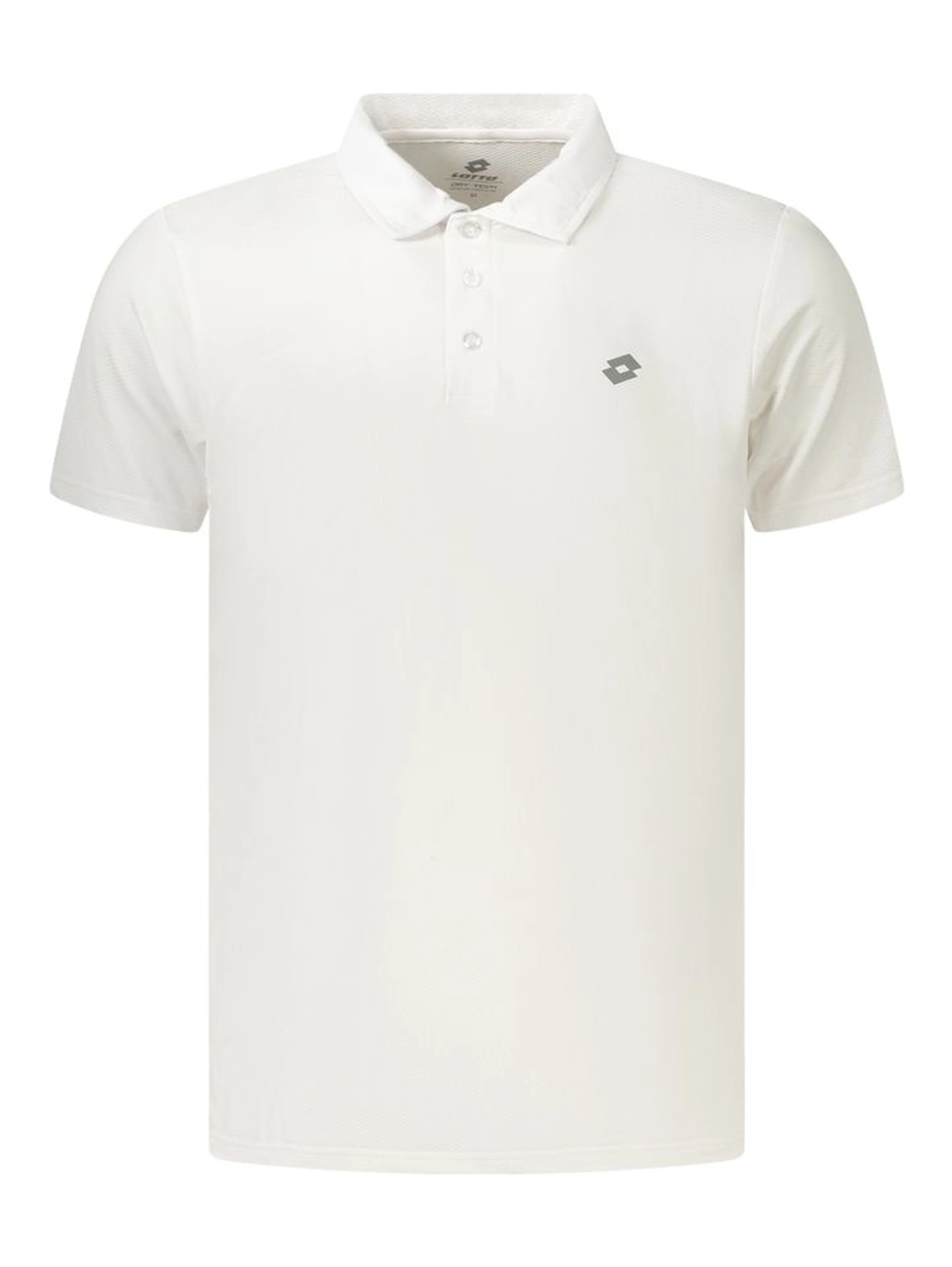 White Polyester Polo Shirt
