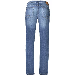 Blue Cotton Men's Jeans