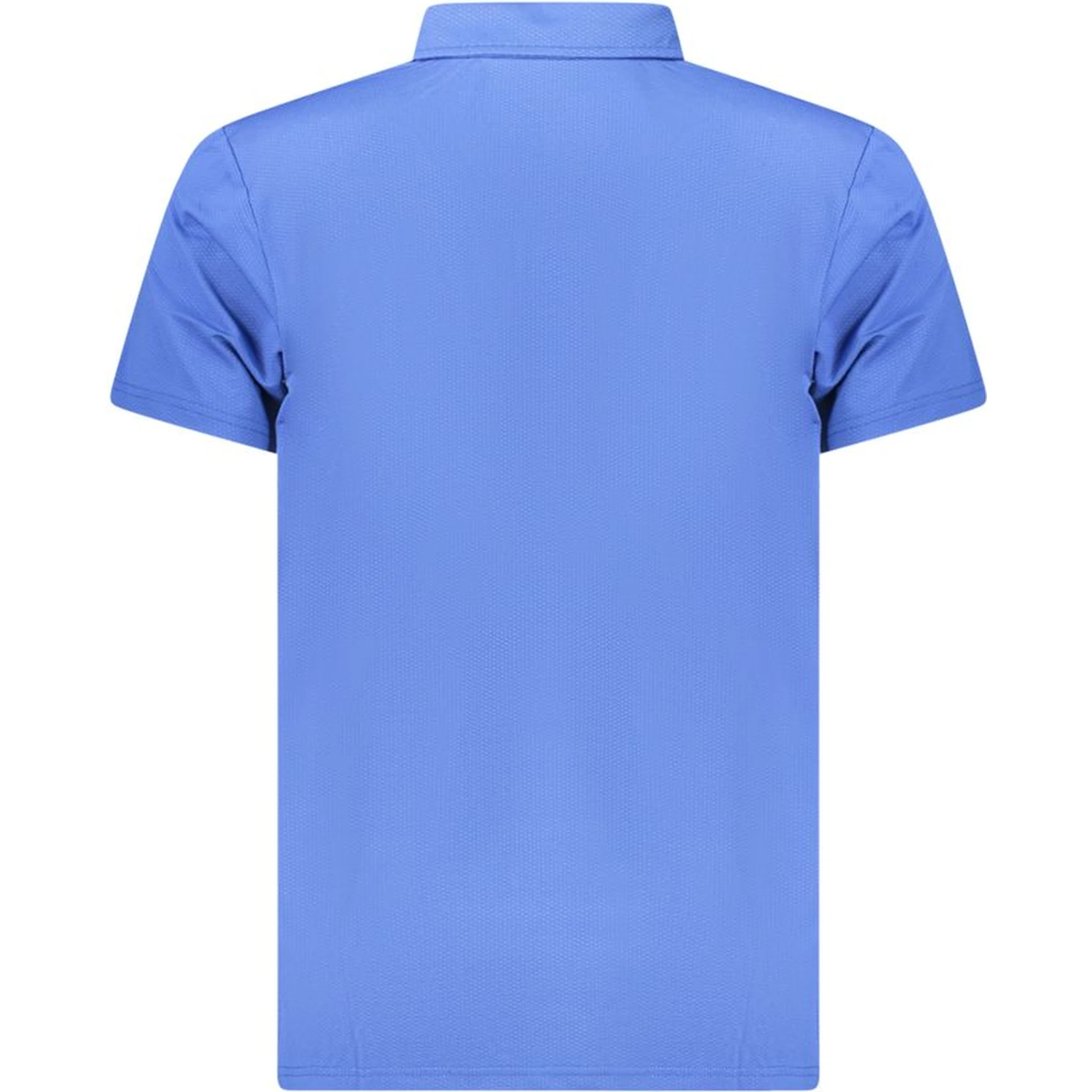 Blue Polyester Polo Shirt