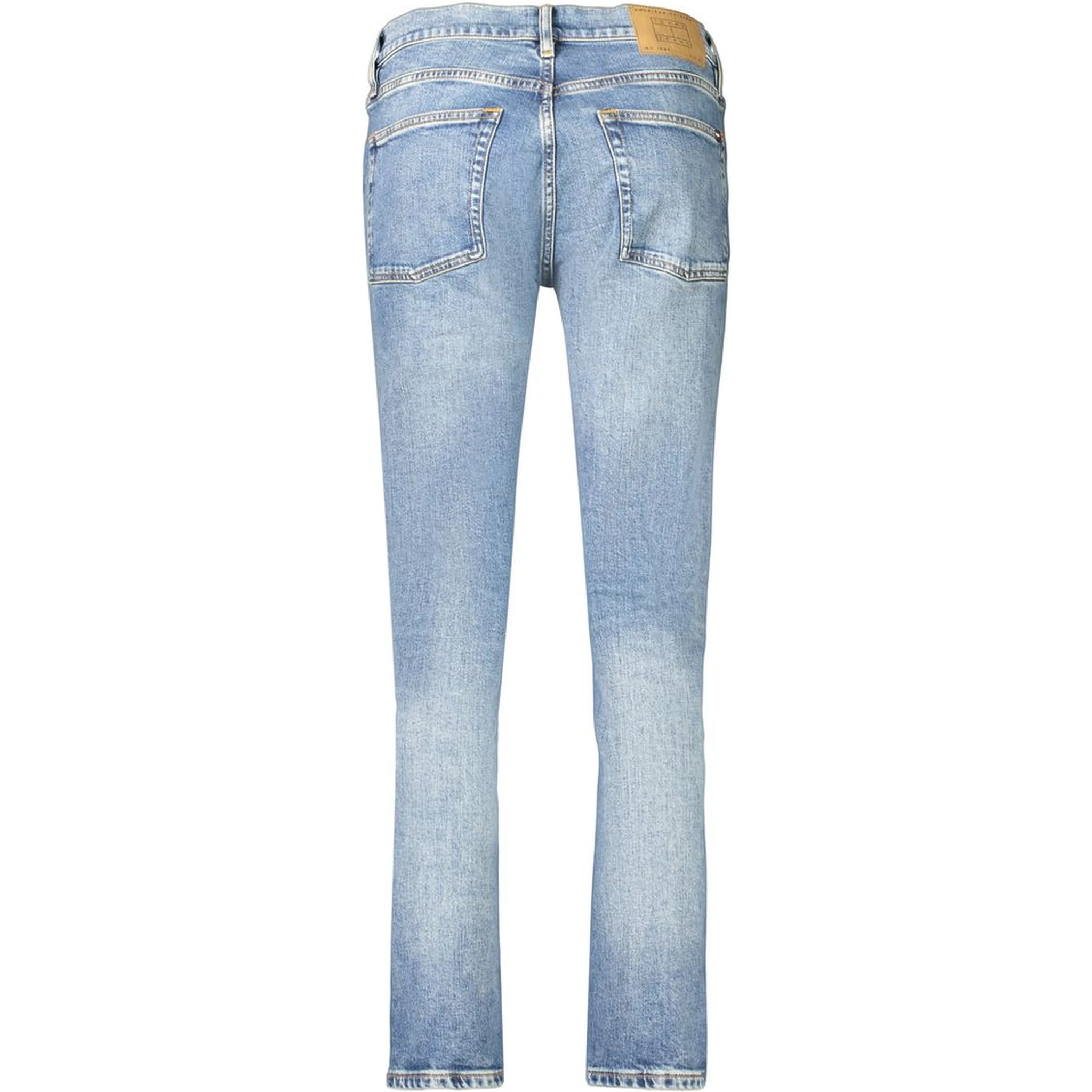 Blue Cotton Slim Fit Jeans