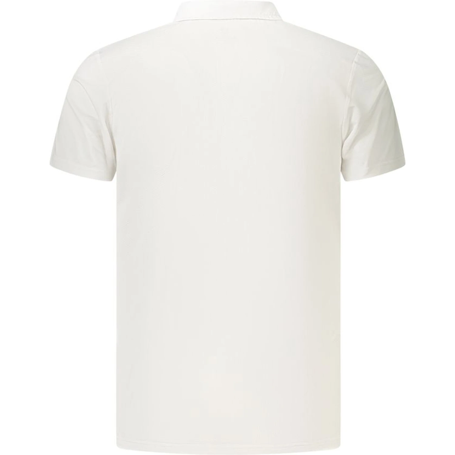 White Polyester Polo Shirt