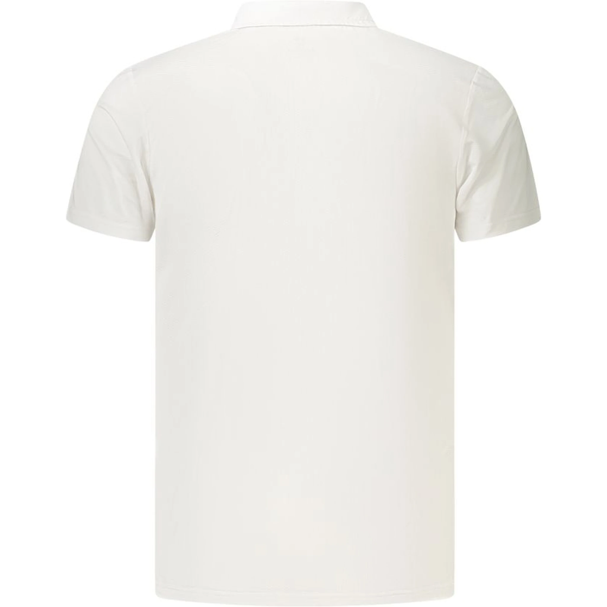 White Polyester Polo Shirt