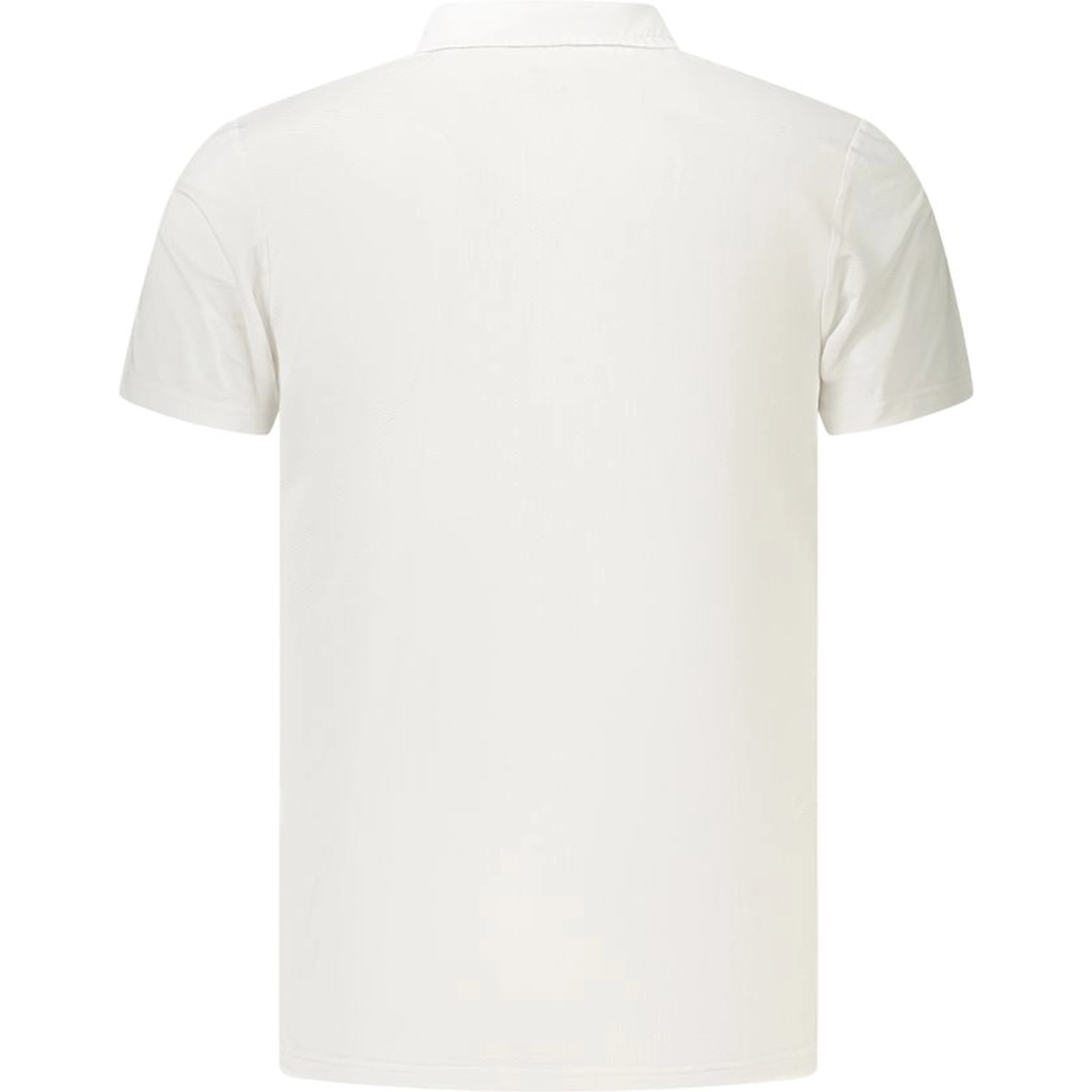 White Polyester Polo Shirt