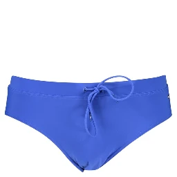 Blue Polyester Swim Briefs