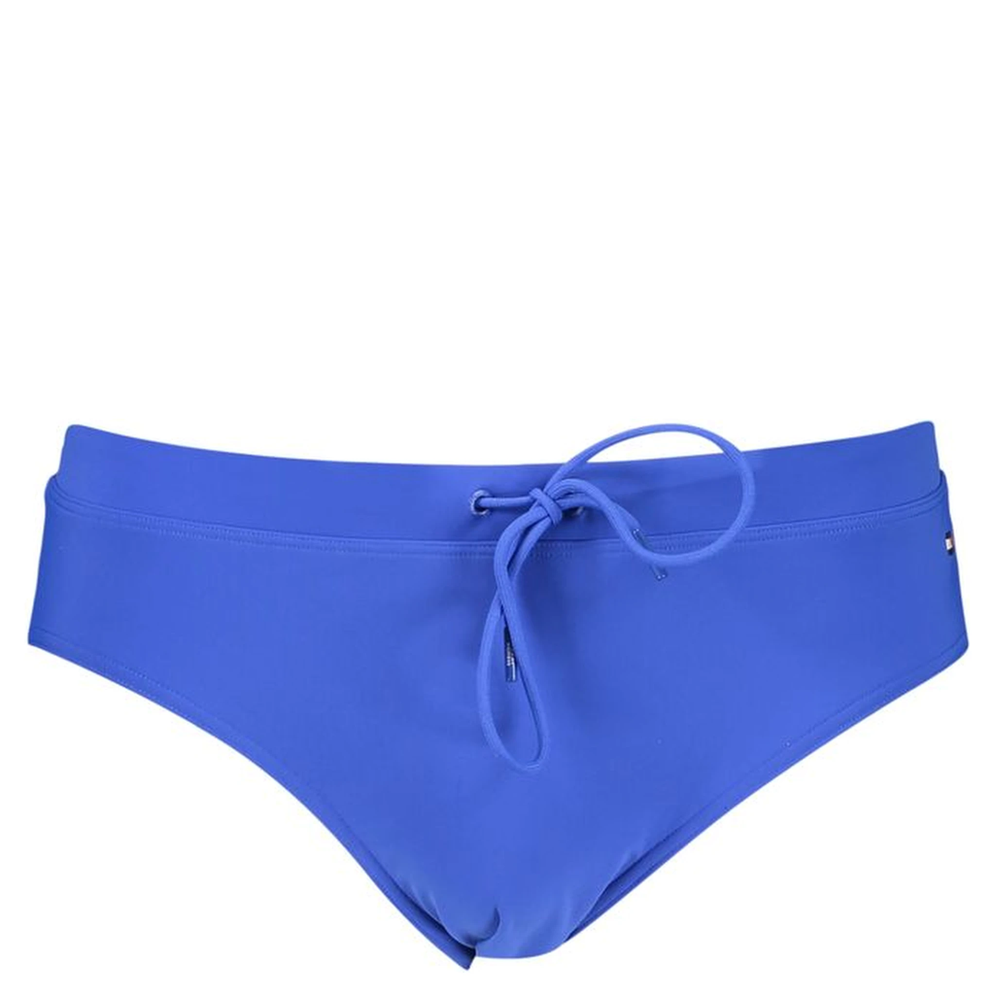 Blue Polyester Swim Briefs