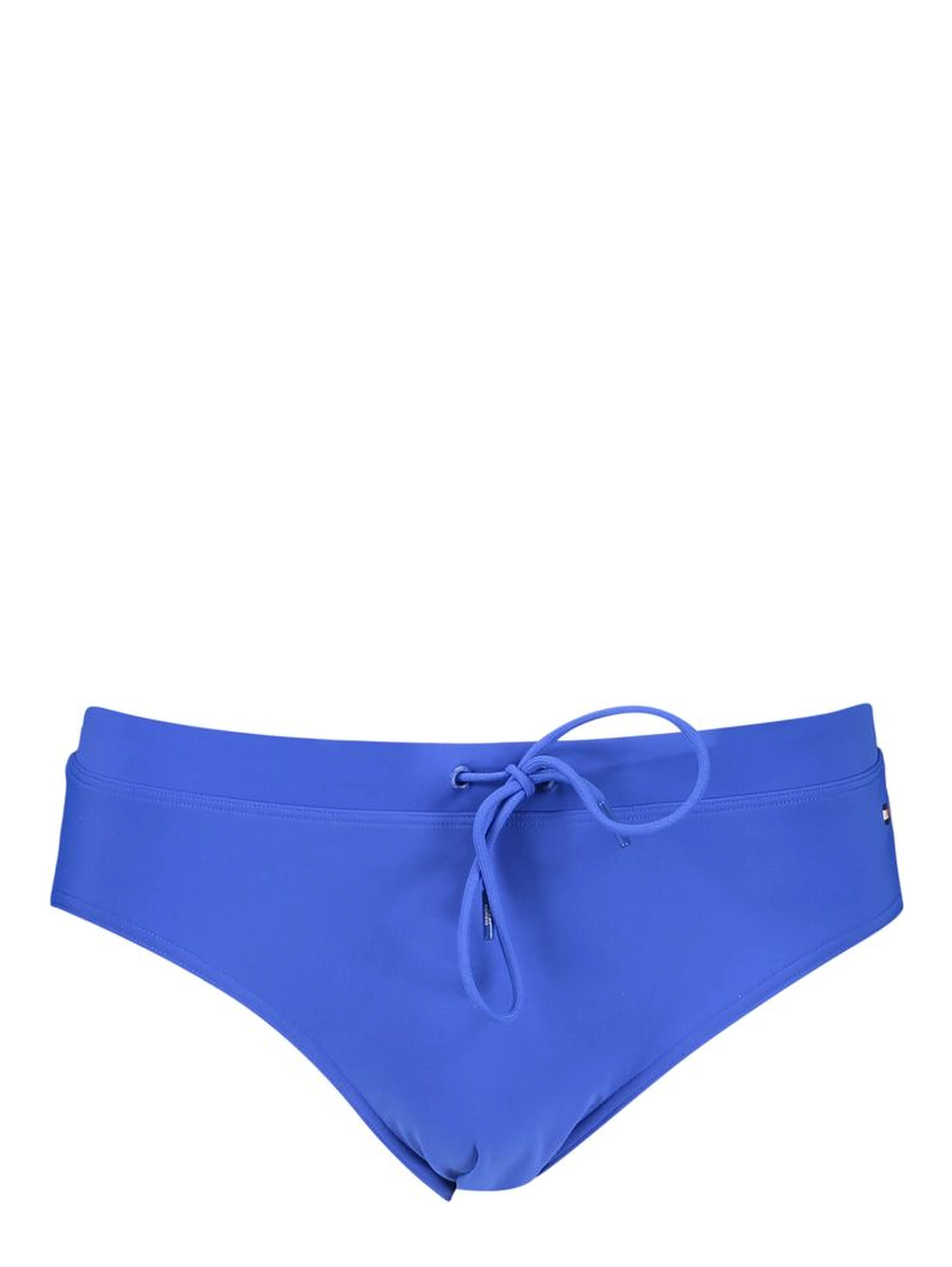 Blue Polyester Swim Briefs
