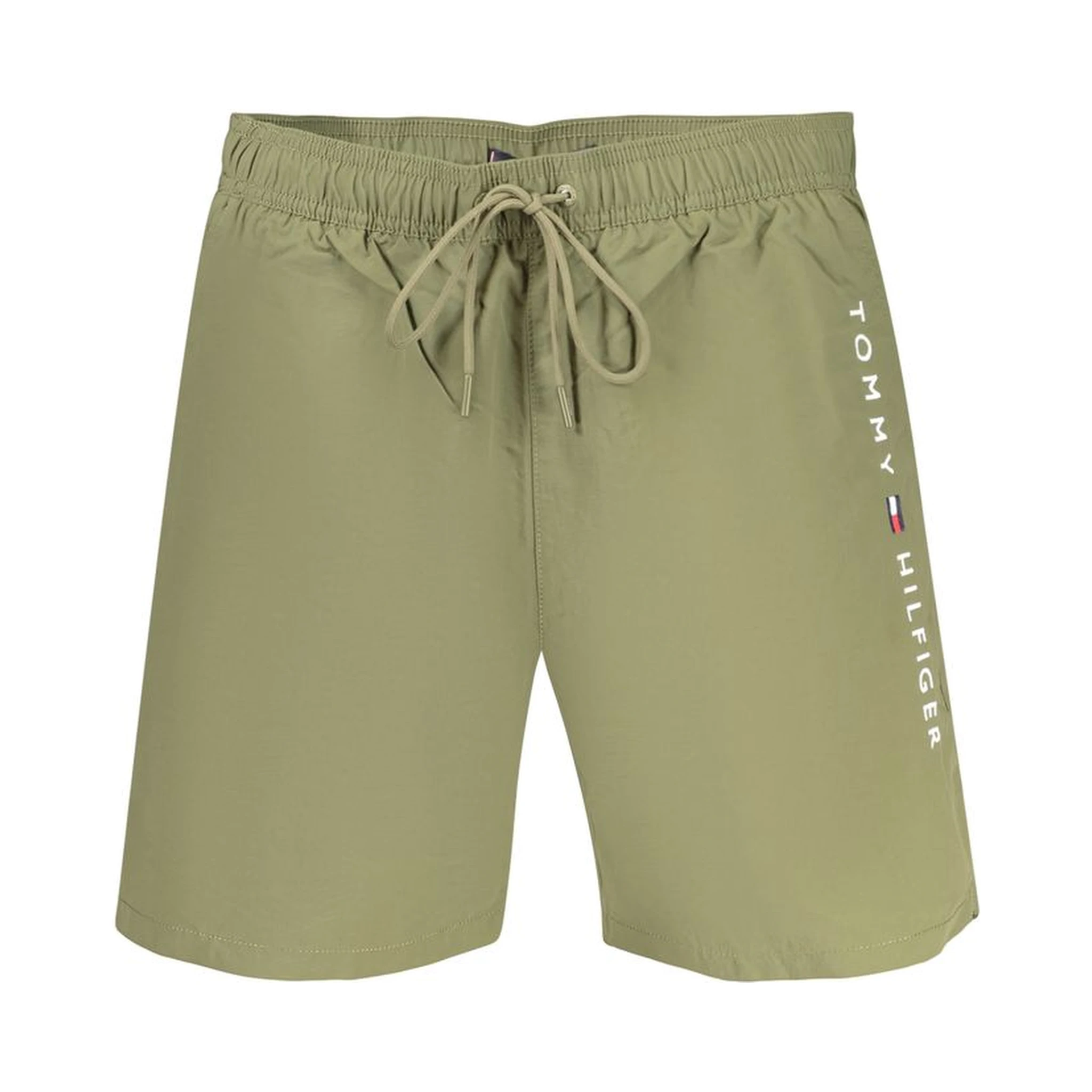Green Polyester Swim Shorts