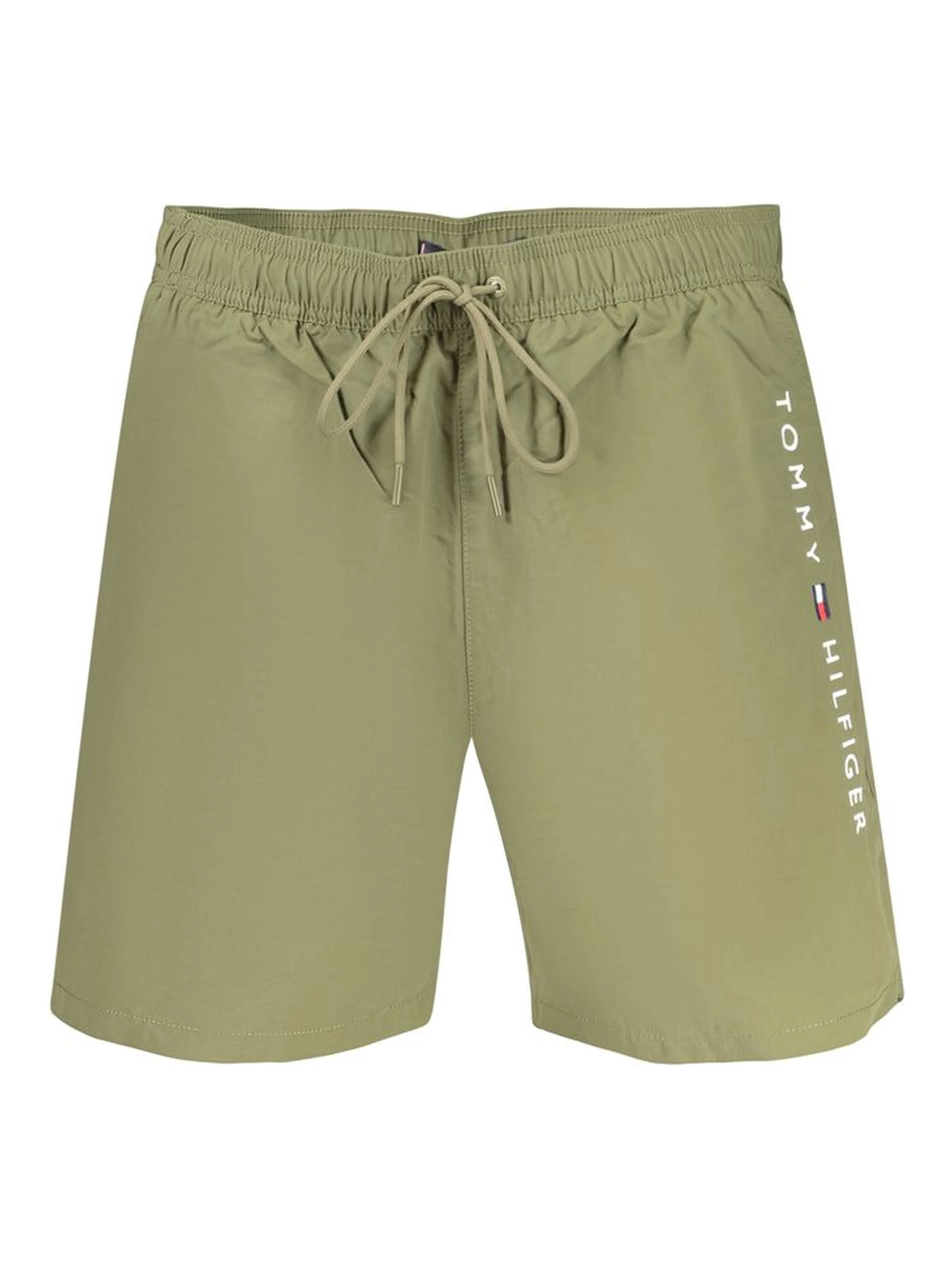 Green Polyester Swim Shorts