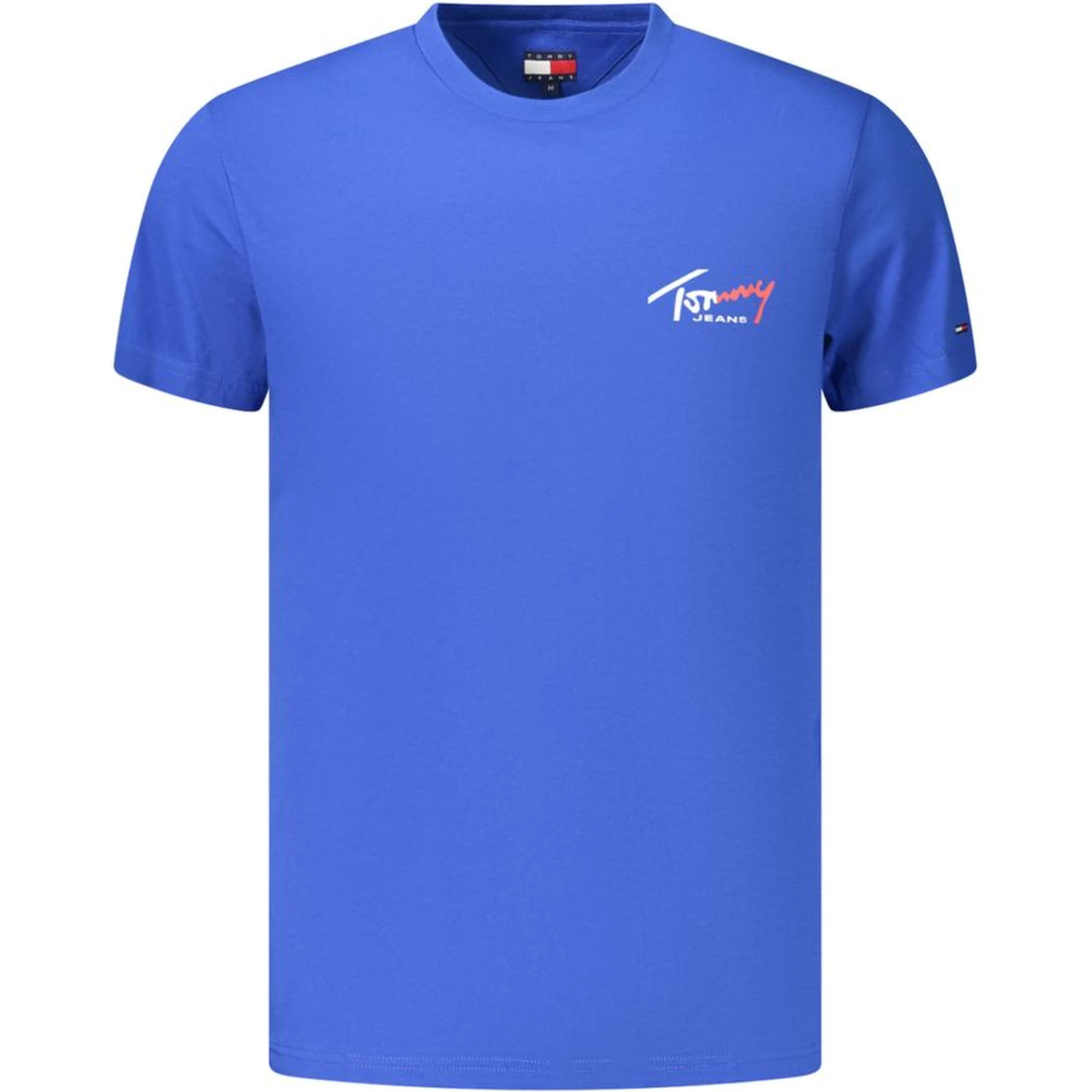 Blue Cotton Men's T-Shirt