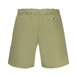 Green Polyester Swim Shorts