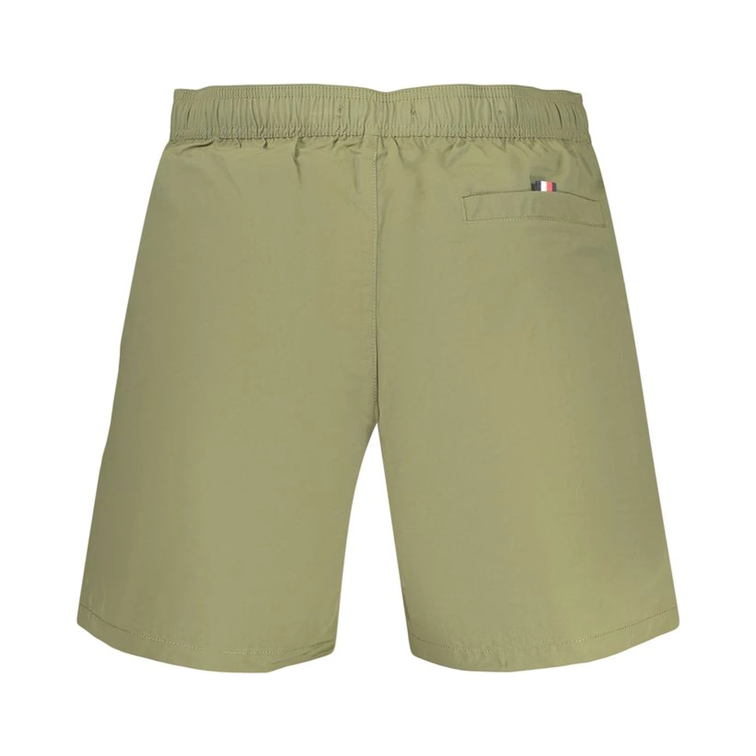 Green Polyester Swim Shorts