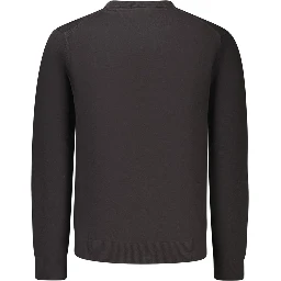 Black Cotton Sweatshirt