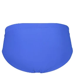 Blue Polyester Swim Briefs
