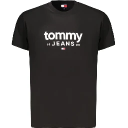 Black Cotton Mens T-Shirt