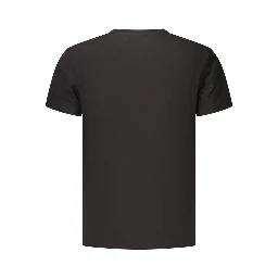 Black Cotton Men's T-Shirt