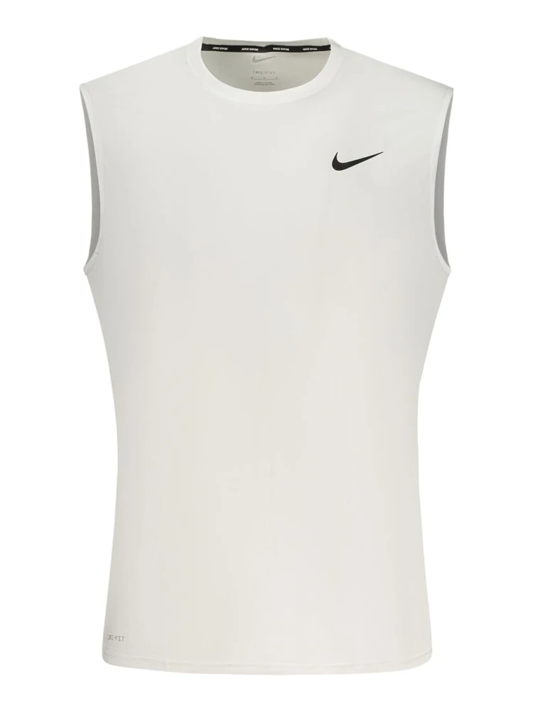 White Polyester Men's Tank