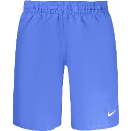 Blue Polyester Men Swimwear