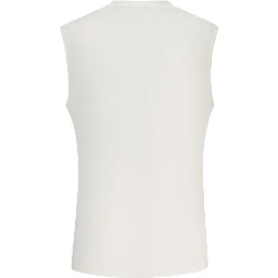 White Polyester Men's Tank