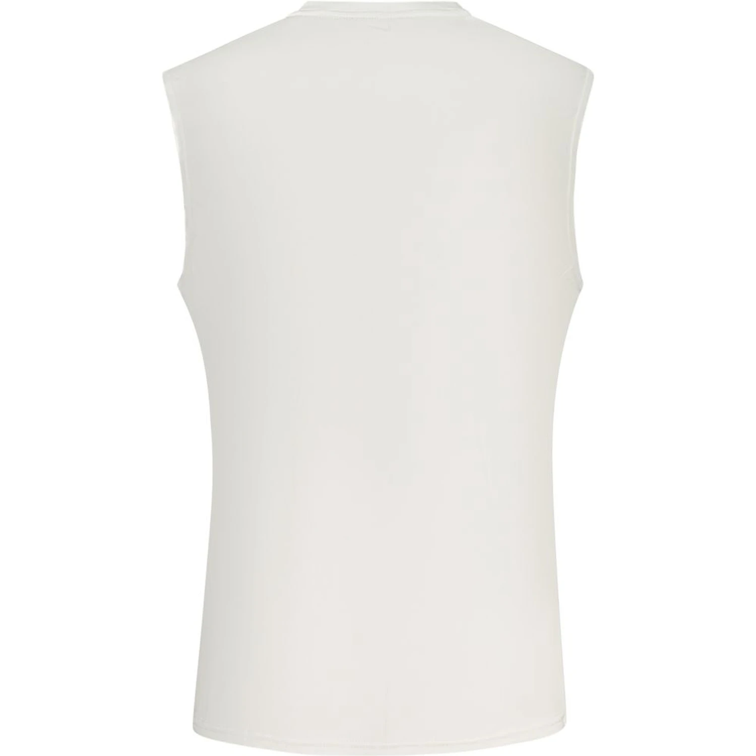 White Polyester Men's Tank