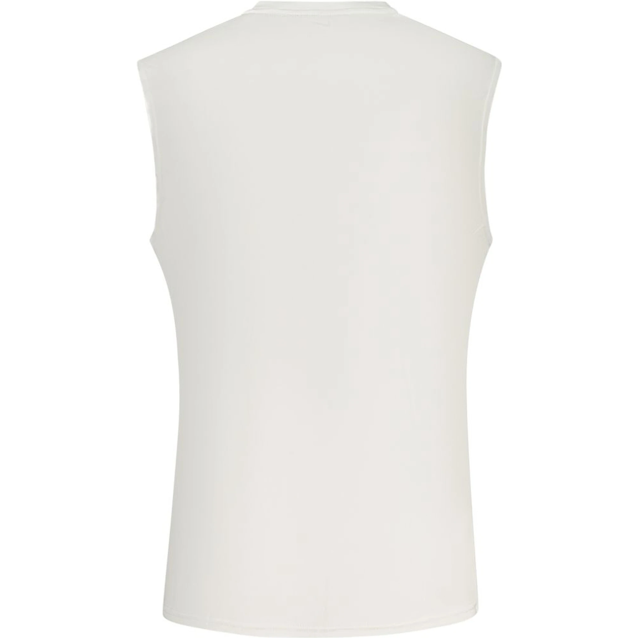 White Polyester Men's Tank