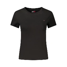 Black Cotton Women's T-Shirt
