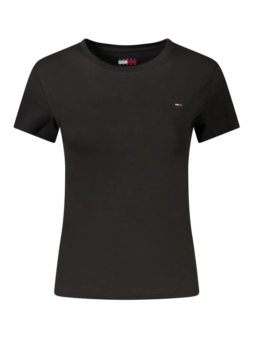 Black Cotton Women's T-Shirt