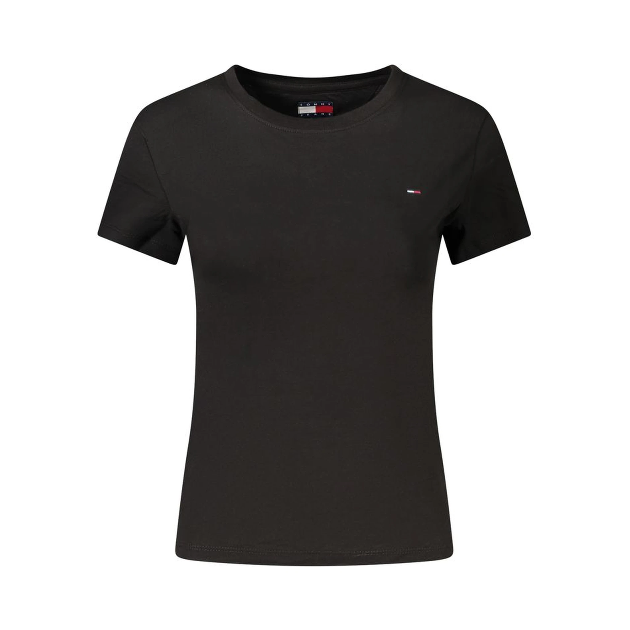 Black Cotton Women's T-Shirt