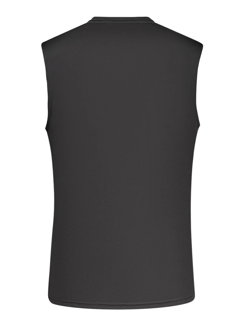 Black Polyester Men's Tank Top
