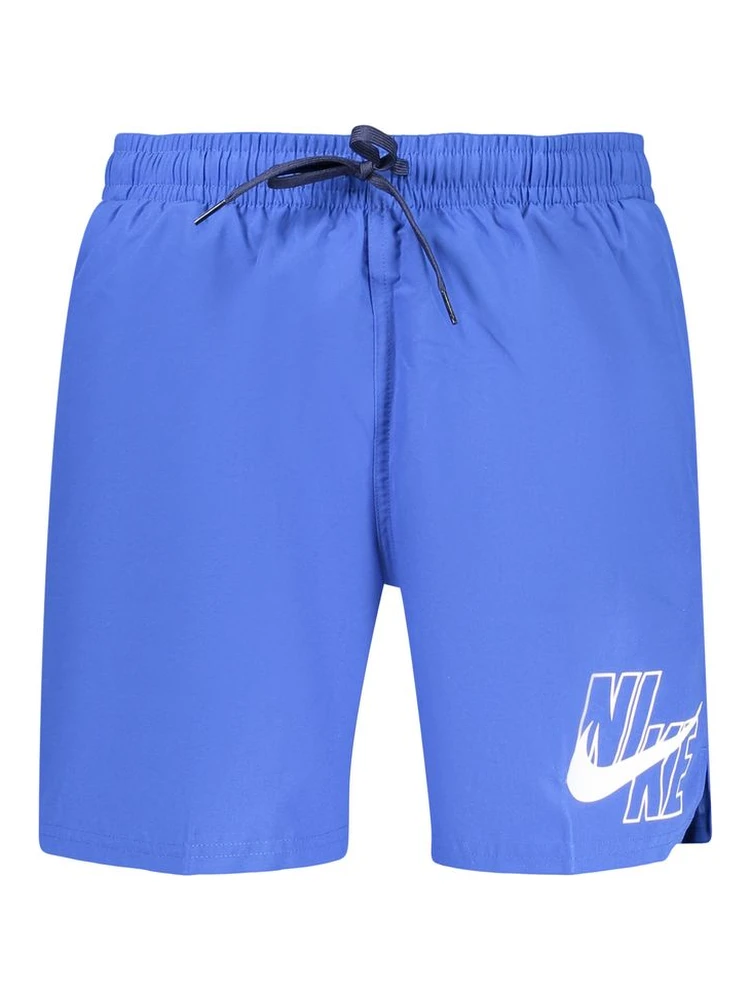 Blue Polyester Men's Swimwear