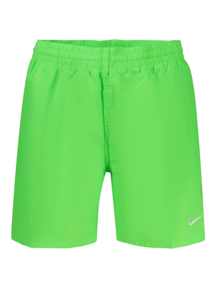 Green Polyester Men's Swim Boxer