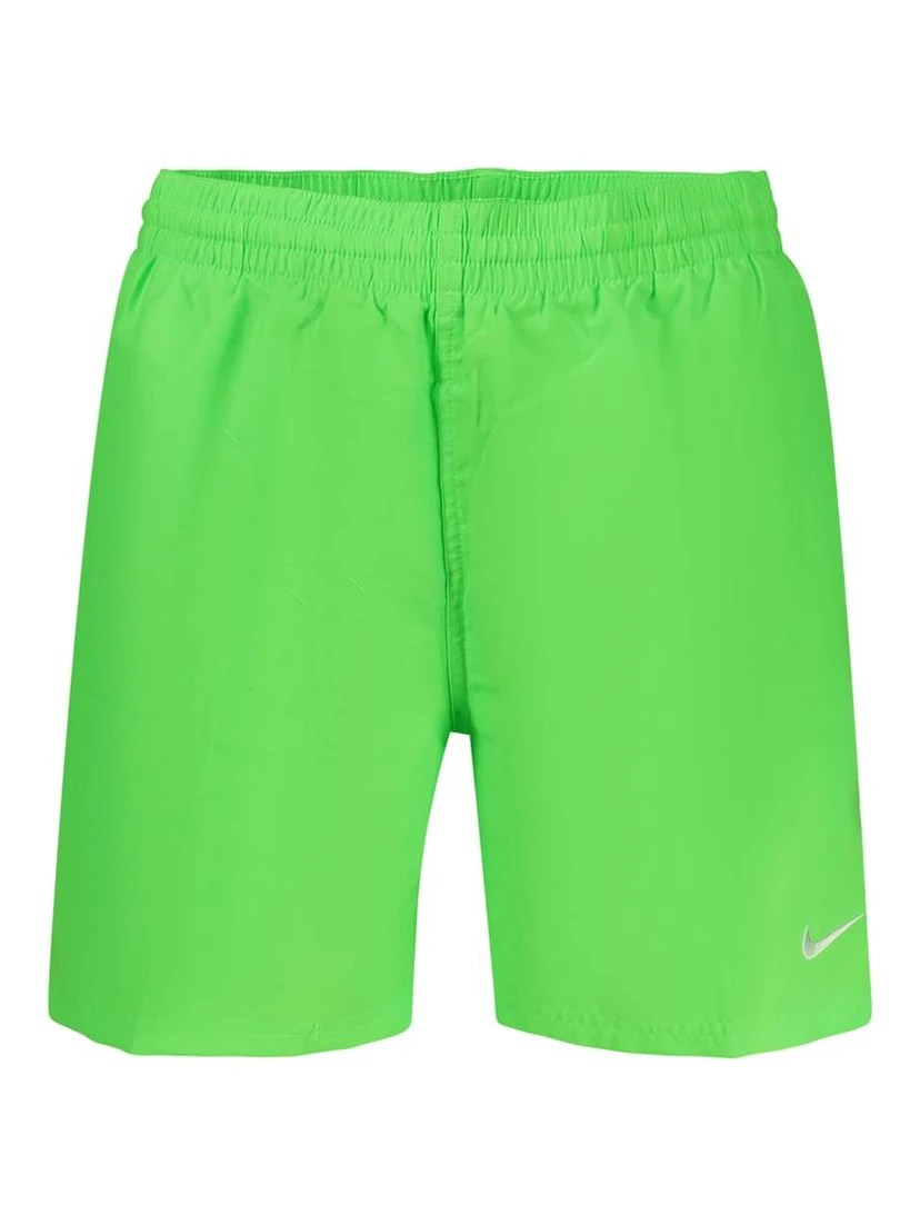 Green Polyester Men's Swim Boxer
