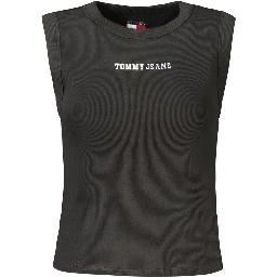 Black Cotton Women's Tank Top